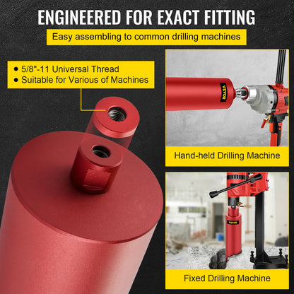 VEVOR Diamond Core Drill Bit 450mm Length 5/4in Universal Thread Hole Cutter for Drilling Concrete Brick Masonry Marble w/ Blade
