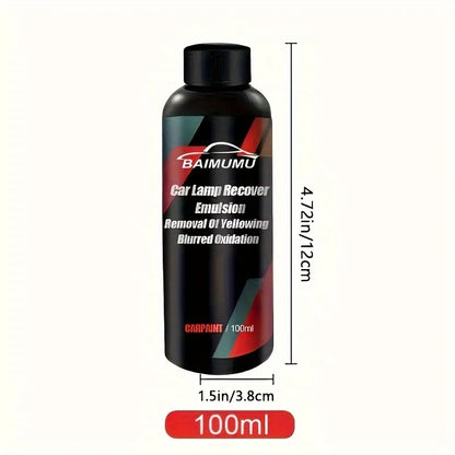 Car Headlight Restoration Polishing Kits Headlamp Repair Kits Car Light Polisher Cleaning Paste Cars Paint Refurbish Agent