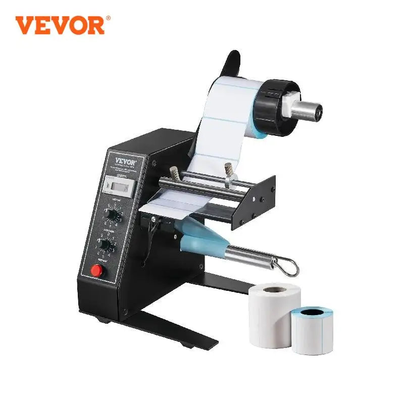 VEVOR LDL-30 Automatic Label Dispenser Speed Adjustable Label Applicator Counting 0-99999 Auto Label Stripper Separating Machine
