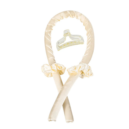 Heatless Curling Rod Headband No Heat Silk Curls Lazy Hair Curler Ribbon Hair Rollers Sleeping Soft Headband Hair Styling Tools