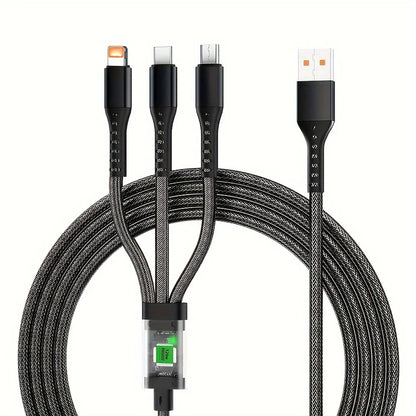 3-IN-1 120W/100W Data Cable For iPhone 15-7 Fast Charging Cable USB to TypeC 8 Pin Mirco USB For Samsung Huawei Xiaomi USB C