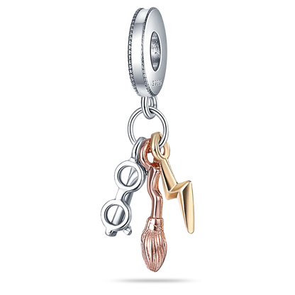 New 925 Sterling Silver Fashion Women's Wolf Head Dumbo Pendant Beads Suitable for Pandora Bracelet Necklace DIY Fine Jewelry