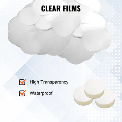 VEVOR 25/32/58/75mm Button Badge Parts Supplies for Button Maker Machine 200/500Sets Metal and Plastic Pin Badges