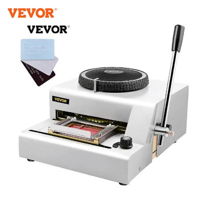 VEVOR Embossing Machine 85.5x55mm 72 Character Card Embosser for PVC ID VIP Membership Stamping Card Manual Embosser Machine