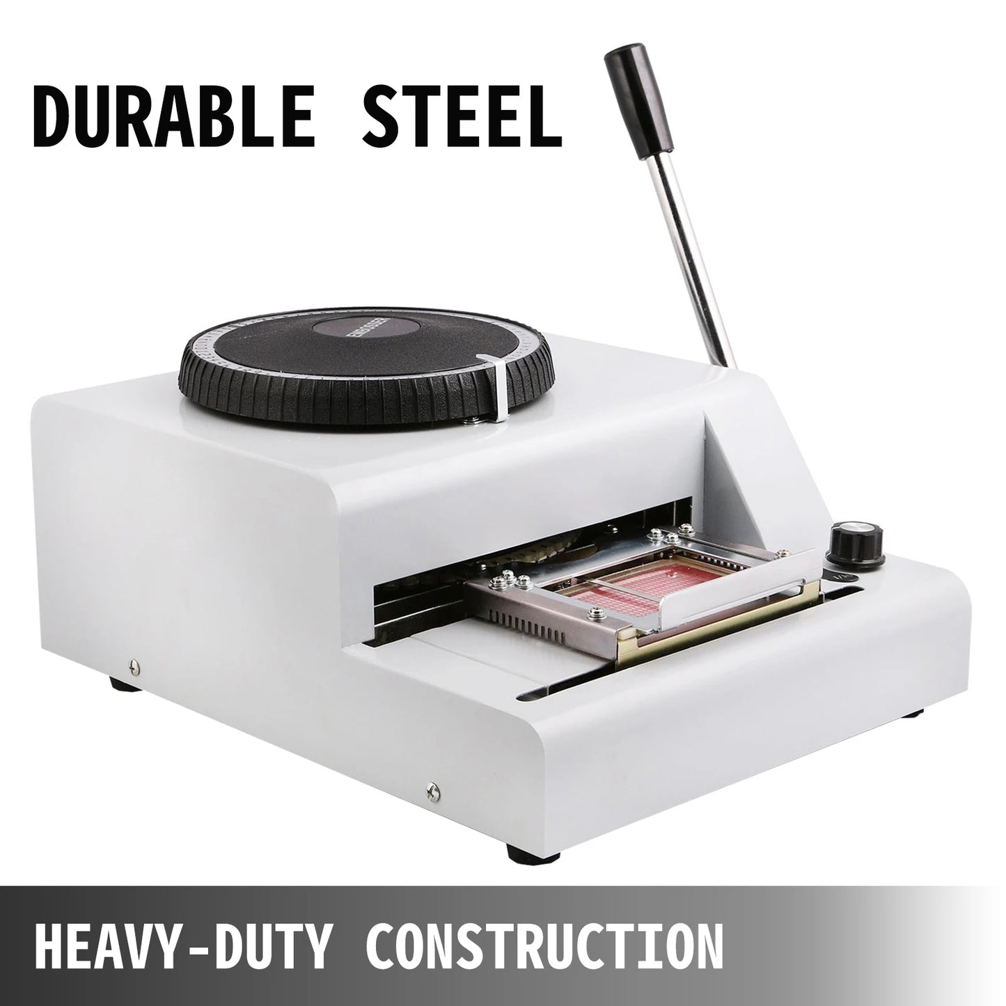 VEVOR Embossing Machine 85.5x55mm 72 Character Card Embosser for PVC ID VIP Membership Stamping Card Manual Embosser Machine