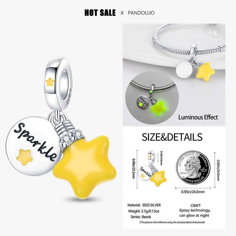 Sterling Silver 925 Devil Eye Charm Owl Miracle Beads Suitable for Pandora Original Bracelet Necklace Accessories Jewelry Gifts