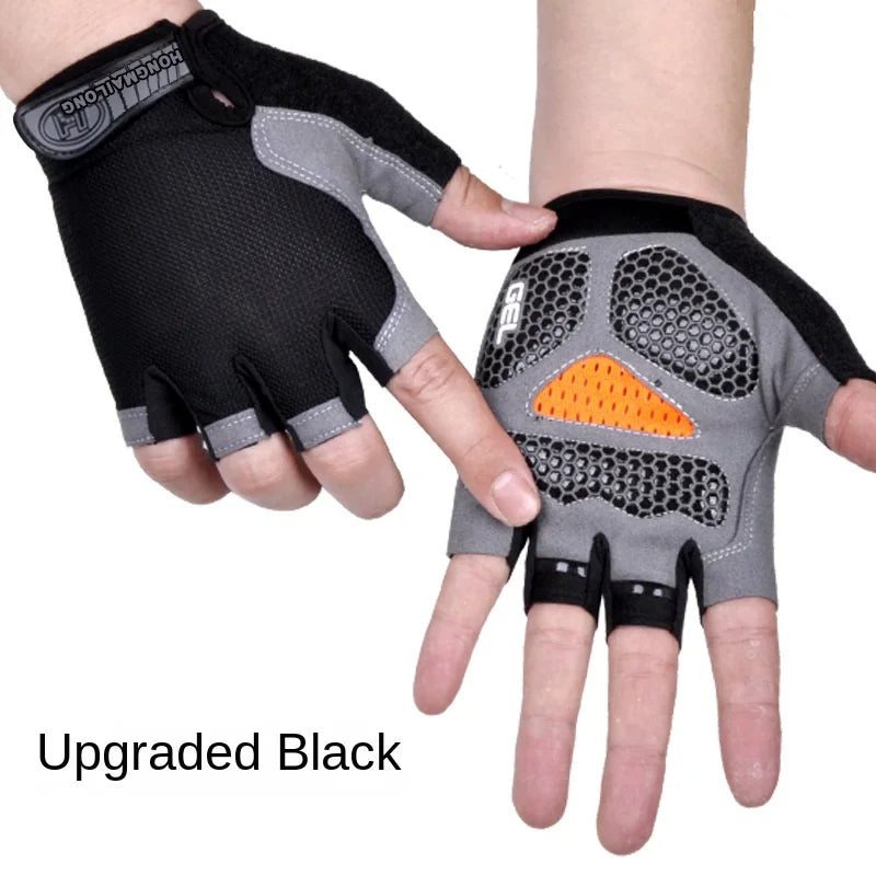 New Models Fitness Exercise Glove Fingerless Men Women Bodybuilding Exercise Sports Gloves Slip Breathable Wear Resistant