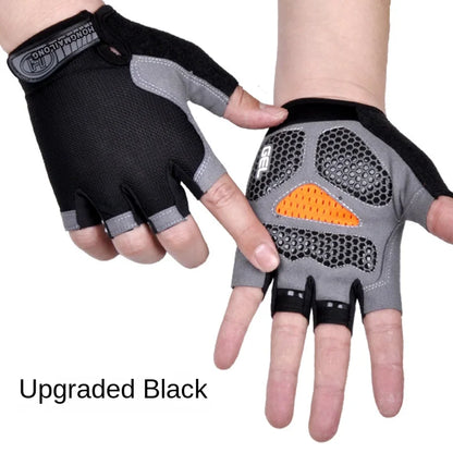 New Models Fitness Exercise Glove Fingerless Men Women Bodybuilding Exercise Sports Gloves Slip Breathable Wear Resistant