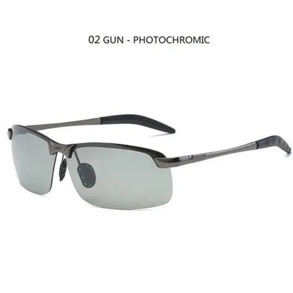 Men Photochromic Polarized Sunglasses Driving Fishing Chameleon Glasses Change Color Sun Glasses Day Night Vision UV400 Eyewear