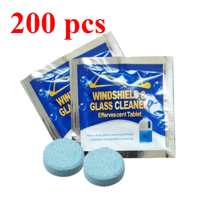 Solid Cleaner Car Windscreen Cleaner Effervescent Tablet Auto Wiper Glass Solid Cleaning Concentrated Tablets Detergent