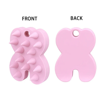 Silicone Shampoo Brush Head Scalp Massage Comb Hair Root Itching Clean The Scalp Thoroughly Body Massage Brush Bath Brush