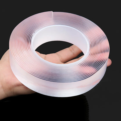 Transparent Nano Tape Washable Reusable Double-Sided Tape Adhesive Nano Traceless Sticker Removable Universal Disks Glue