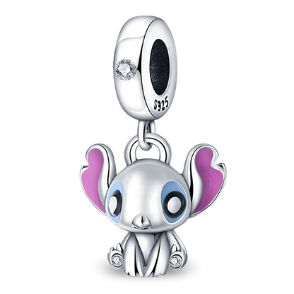 New 925 Sterling Silver Fashion Women's Wolf Head Dumbo Pendant Beads Suitable for Pandora Bracelet Necklace DIY Fine Jewelry