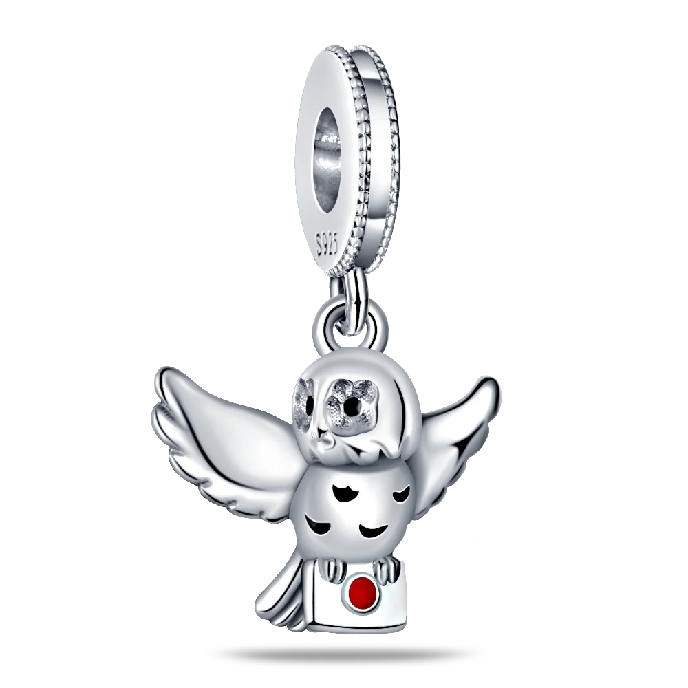 New 925 Sterling Silver Fashion Women's Wolf Head Dumbo Pendant Beads Suitable for Pandora Bracelet Necklace DIY Fine Jewelry