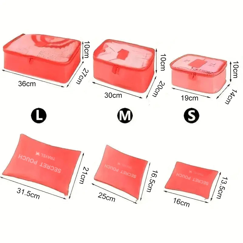 6 Pcs Travel Luggage Storage Bags, Versatile Lightweight Storage Pouch, Dustproof Duffle Bag