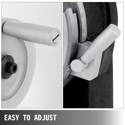 VEVOR Vertical & Horizontal Rotary Table 150mm/5.9In Adjustable Dividing Plate Index System Dividing Head for Milling Machine