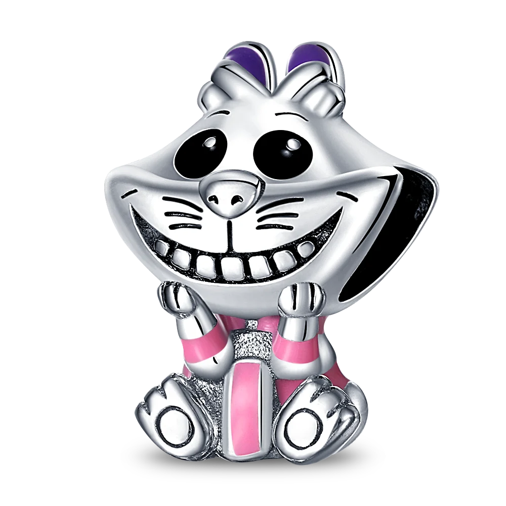 New 925 Sterling Silver Fashion Women's Wolf Head Dumbo Pendant Beads Suitable for Pandora Bracelet Necklace DIY Fine Jewelry