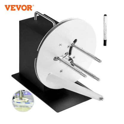 VEVOR 120mm Automatic Label Bi-Directional Rewinder Machine Diameter Synchronize with Printers for Industries Logistics Medical
