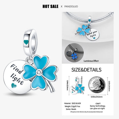 Sterling Silver 925 Devil Eye Charm Owl Miracle Beads Suitable for Pandora Original Bracelet Necklace Accessories Jewelry Gifts