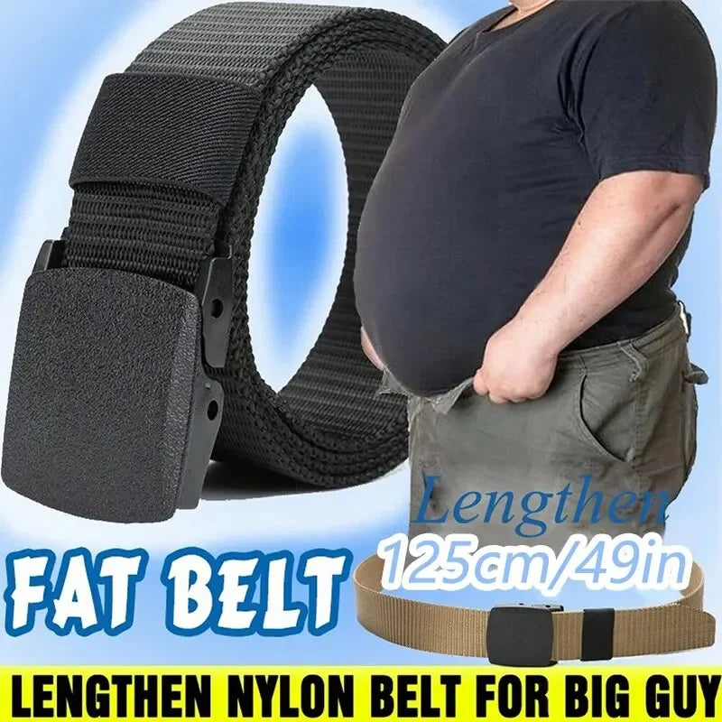 Men/women Belt Outdoor Travel Tactical Belt High Quality Plastic Automatic Buckle New Nylon Unisex Canvas Military Add Long Belt