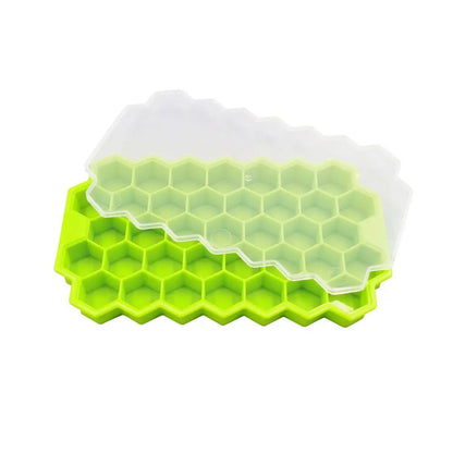 1PCS New Creative Silicone Honeycomb Ice Compartment Ice Box Homemade Frozen Ice Cube Mould Home Freezer