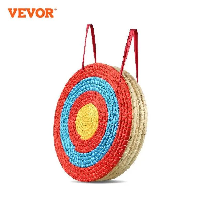 VEVOR 20in Traditional Solid Straw Round Archery Target Shooting Bow Coloured Rope Target 3/5 Layer for Shooting Practice