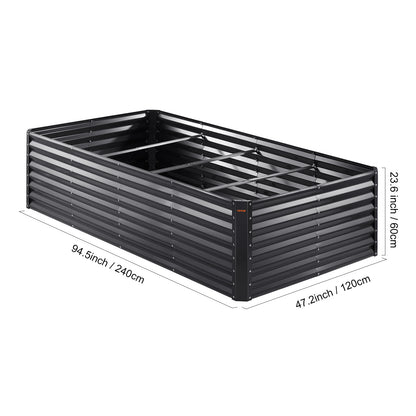 VEVOR Raised Garden Bed Kit Large Metal Raised Planter Box Garden Beds Outdoor for Vegetables Flowers and Herbs with Open Bottom