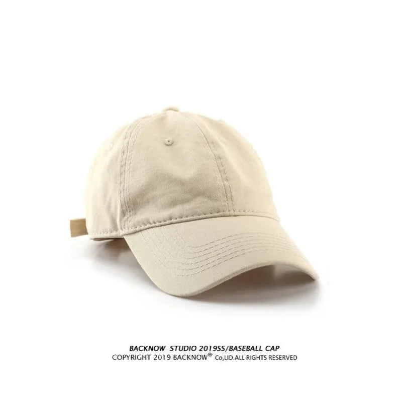 Hat Duck Tongue Versatile Women's Korean Style Cotton Japanese Style Baseball Cap Casual Couple Soft Top Skin-friendly Peaked...