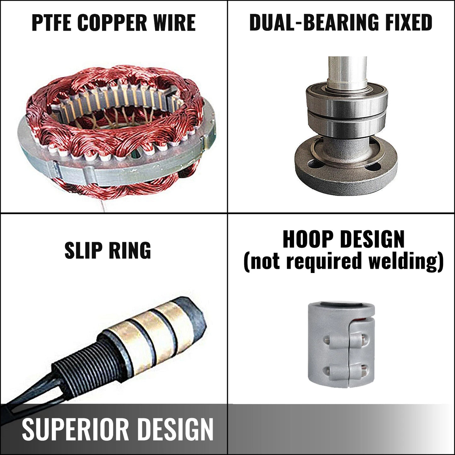 VEVOR Wind Turbine Generator 400W 3 Blades With Charge Controller Windmill RV Yacht Farm Small Wind Generator Home Use Portable