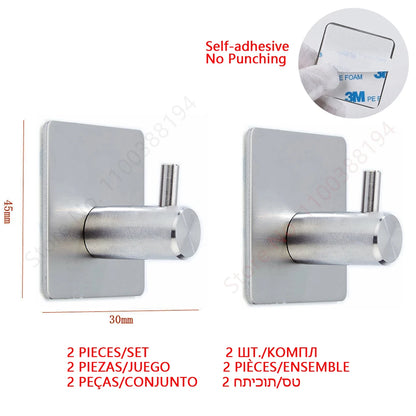 Wall Mount Toilet Towel Paper Holder Adhesive Black Silver Kitchen Roll Paper Stand Hanging Napkin Rack Bathroom Accessories WC