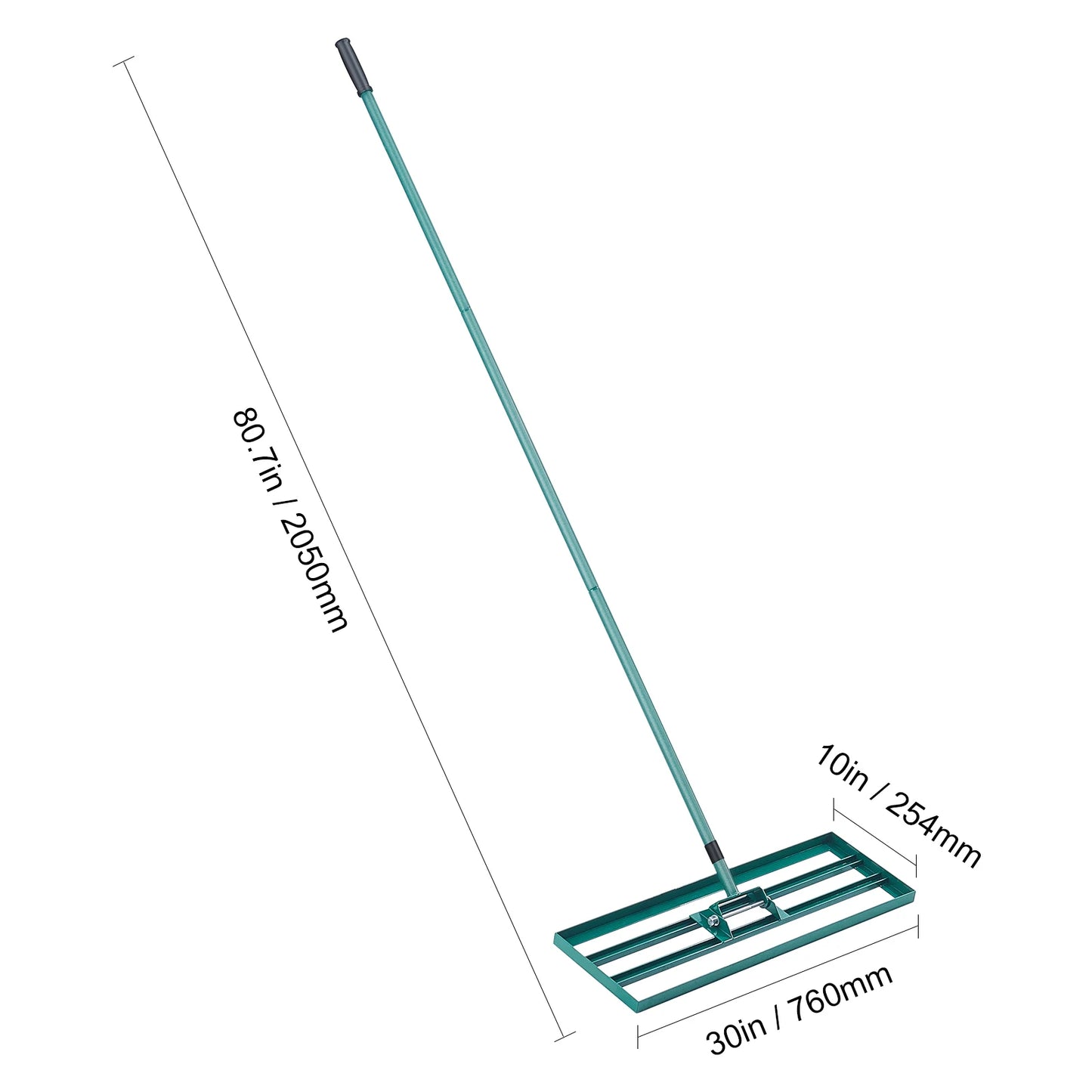 VEVOR Lawn Leveling Rake 36inchx10inch Heavy-duty Lawn Leveler With 78inch Steel Extended Handle For Garden Golf Lawn Farm