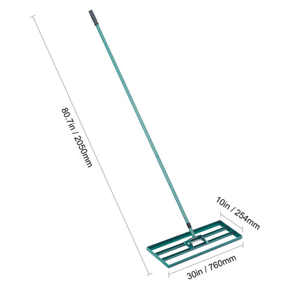 VEVOR Lawn Leveling Rake 36inchx10inch Heavy-duty Lawn Leveler With 78inch Steel Extended Handle For Garden Golf Lawn Farm