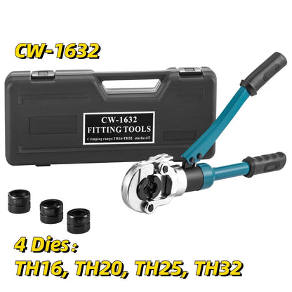 VEVOR Hydraulic Pex Pipe Aluminum Plastic Tube Crimping Tools CW-1632 hydraulic crimping tool Pressure Plumbing crimper For PB