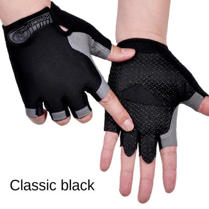 New Models Fitness Exercise Glove Fingerless Men Women Bodybuilding Exercise Sports Gloves Slip Breathable Wear Resistant