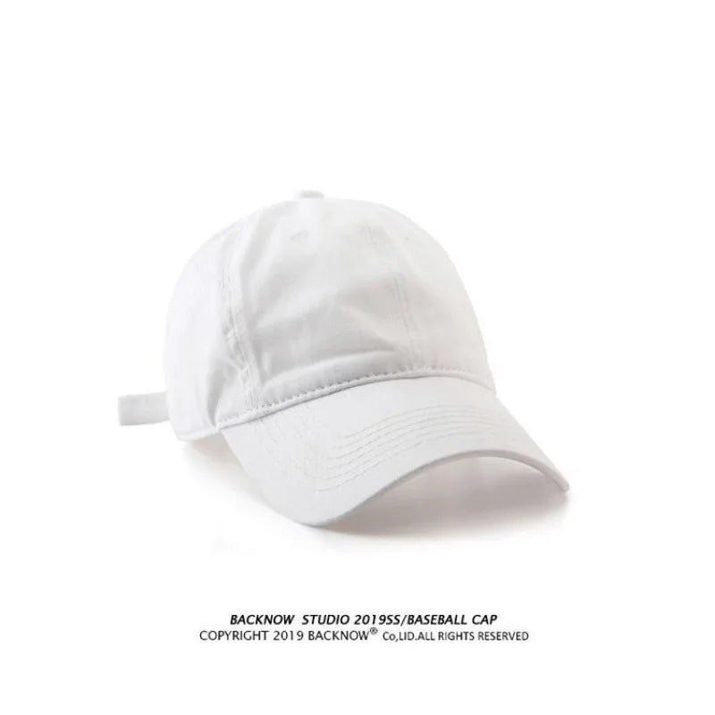 Hat Duck Tongue Versatile Women's Korean Style Cotton Japanese Style Baseball Cap Casual Couple Soft Top Skin-friendly Peaked...