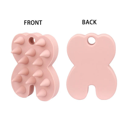 Silicone Shampoo Brush Head Scalp Massage Comb Hair Root Itching Clean The Scalp Thoroughly Body Massage Brush Bath Brush