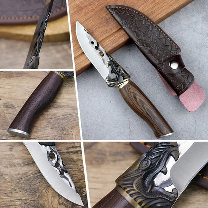 Handmade Kitchen Knife Boning Knife Stainless Steel Butcher Knife Forged Knife Meat Cleaver Knife for BBQ