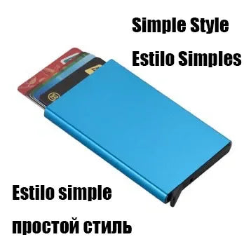 Rfid Credit Card Holder Men Wallets Bank Cardholder Case Small Leather Slim Thin Magic Mini Wallet Smart Minimalist Wallet 2024