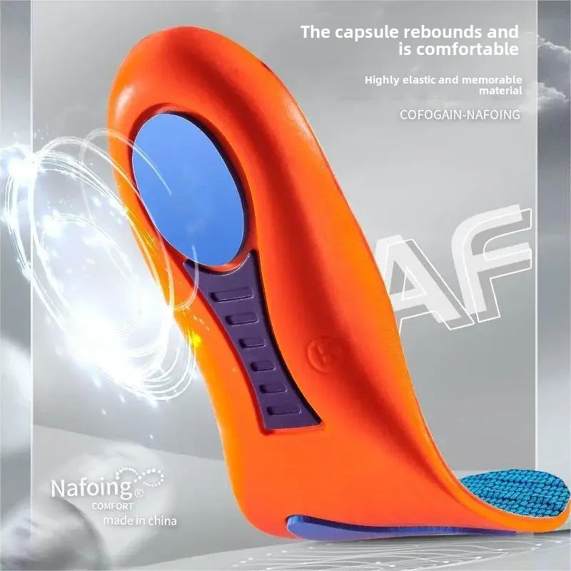 Sports Insole Summer Military Training Soft Bottom Shock Absorption Men's Sweat-absorbing Insole Flat Arch Full Pad Heel