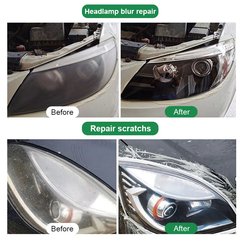 Car Headlight Restoration Polishing Kits Headlamp Repair Kits Car Light Polisher Cleaning Paste Cars Paint Refurbish Agent