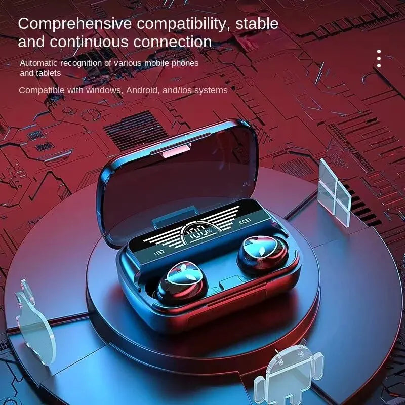 M20 Earbuds TWS Earphone Intelligente Touch Control Wireless Bluetooth-compatible Headphones Waterproof LED Display With Mic