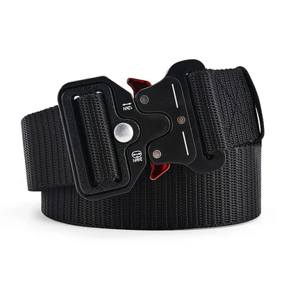Men's Belt Outdoor Hunting Tactical Mens Belt Multifunctional Combat Survival High Quality Canvas Nylon Mens Belt Sport Belt