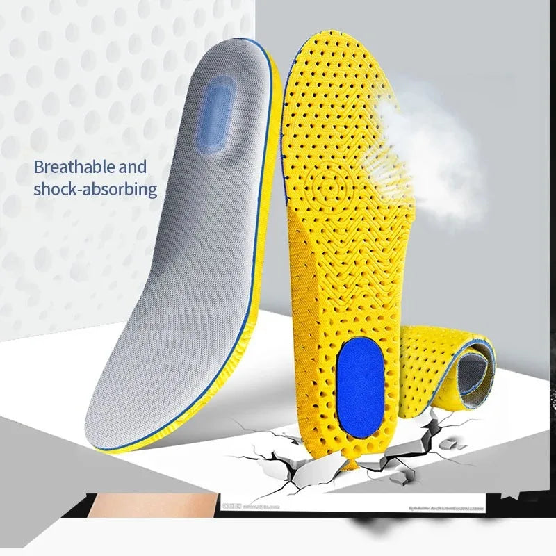 3 Pairs Cushioned Comfortable Breathable Memory Foam Sports Insoles For Both Men And Women