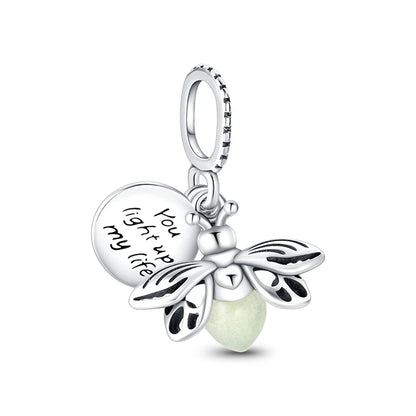 2024 Hot Sale New in Silver Color Ocean Collection Charm Firefly Beads Fit Pandora Bracelet DIY Pendant Woman Jewelry