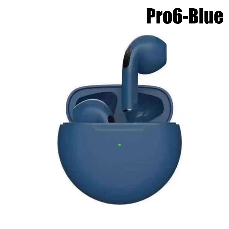 Pro 6 TWS Wireless Bluetooth Earphones with Mic Wireless Headphones Stereo Sport Headset Gamer For iPhone Xiaomi Pro6 Earbuds