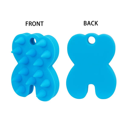 Silicone Shampoo Brush Head Scalp Massage Comb Hair Root Itching Clean The Scalp Thoroughly Body Massage Brush Bath Brush