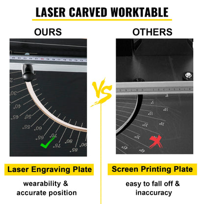 VEVOR Desktop Styrofoam Cutting Machine Max. Cut Length 100/115/120/140 cm Hot Wire Foam Cutter 0-90° Styrofoam Cutter Machine