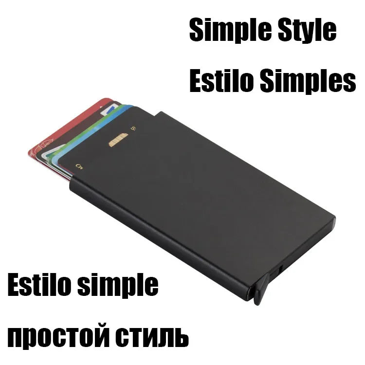 Rfid Credit Card Holder Men Wallets Bank Cardholder Case Small Leather Slim Thin Magic Mini Wallet Smart Minimalist Wallet 2024