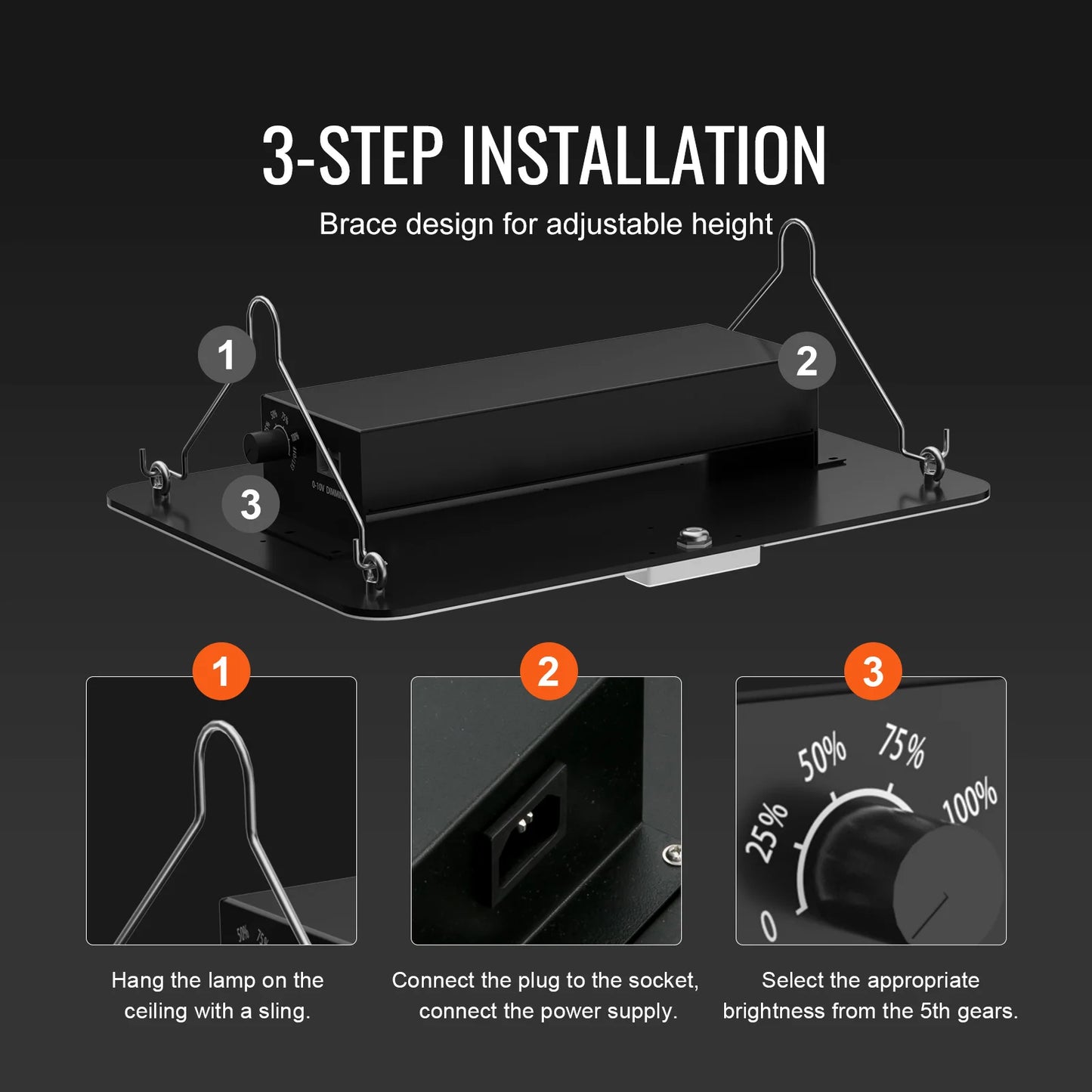 VEVOR Quantum Board LED Grow Light Samsung 281B Full Spectrum Phyto Lamp for Greenhouse Growing Indoor Plants Vegetables Growth