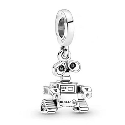 New 925 Sterling Silver Fashion Women's Wolf Head Dumbo Pendant Beads Suitable for Pandora Bracelet Necklace DIY Fine Jewelry